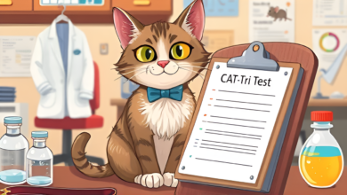 A_whimsical_yet_scientific_illustration_of_a_mischievous_looking_domestic_cat_sitting_in_a_laborator